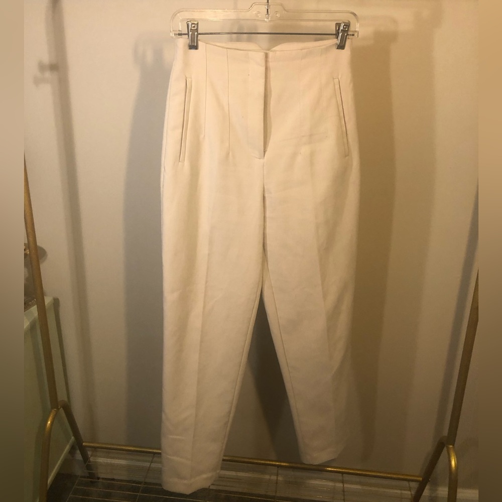 Zara cream dress pants